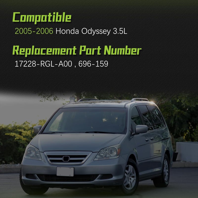 VINMS 17228-RGL-A00 17228RGLA00 Engine Air Intake Hose Tube With Clamps for 2005 2006 Honda Odyssey 3.5L 696-159 696159 - Image 2